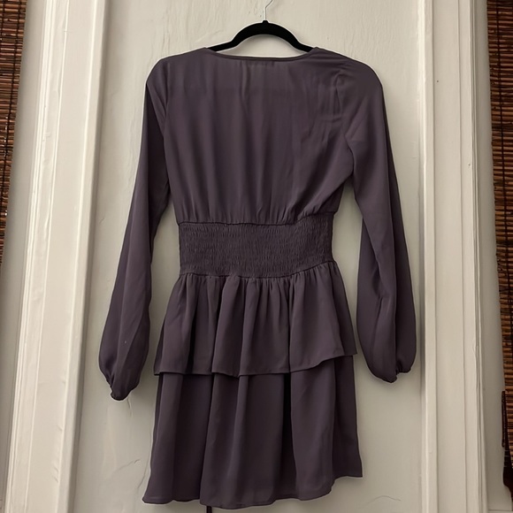 F21 Purple Peasant Dress size S - Picture 2 of 3